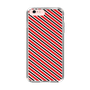 スリムプロテクションケース［ Small Stripe - Red × Black ］