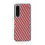 スリムプロテクションケース［ Small Stripe - Red × Black ］