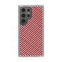 スリムプロテクションケース［ Small Stripe - Red × Black ］