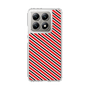 スリムプロテクションケース［ Small Stripe - Red × Black ］
