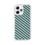 スリムプロテクションケース［ Small Stripe - Navy × Green ］