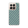 スリムプロテクションケース［ Small Stripe - Navy × Green ］