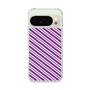 スリムプロテクションケース［ Small Stripe - Purple × Pink ］