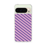 スリムプロテクションケース［ Small Stripe - Purple × Pink ］
