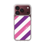 スリムプロテクションケース［ Big Stripe - Purple × Pink ］