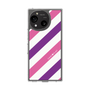 スリムプロテクションケース［ Big Stripe - Purple × Pink ］