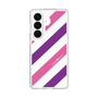 スリムプロテクションケース［ Big Stripe - Purple × Pink ］