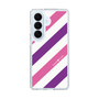 スリムプロテクションケース［ Big Stripe - Purple × Pink ］