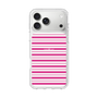 スリムプロテクションケース［ Small Border - Pink ］