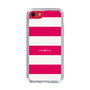 スリムプロテクションケース［ Big Border - Pink ］