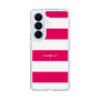 スリムプロテクションケース［ Big Border - Pink ］