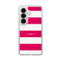 スリムプロテクションケース［ Big Border - Pink ］