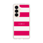スリムプロテクションケース［ Big Border - Pink ］
