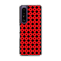 スリムプロテクションケース［ Shower Dot - Red ］