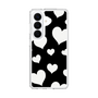 スリムプロテクションケース［ Dot Hearts - Black ］