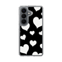 スリムプロテクションケース［ Dot Hearts - Black ］