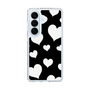 スリムプロテクションケース［ Dot Hearts - Black ］