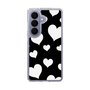 スリムプロテクションケース［ Dot Hearts - Black ］