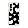 スリムプロテクションケース［ Dot Hearts - Black ］