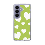 スリムプロテクションケース［ Dot Hearts - Green ］