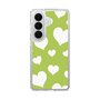 スリムプロテクションケース［ Dot Hearts - Green ］
