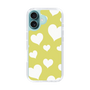 スリムプロテクションケース［ Dot Hearts - Yellow ］
