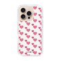 スリムプロテクションケース［ Stripe Hearts - Pink ］