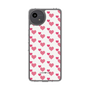 スリムプロテクションケース［ Stripe Hearts - Pink ］