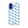 スリムプロテクションケース［ Stripe Hearts - Blue ］