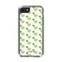 スリムプロテクションケース［ Stripe Hearts - Green ］