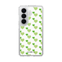 スリムプロテクションケース［ Stripe Hearts - Green ］