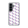 スリムプロテクションケース［ Stripe Hearts - Purple ］