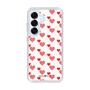 スリムプロテクションケース［ Stripe Hearts - Red ］
