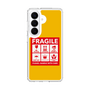 スリムプロテクションケース［ FRAGILE Sticker - Yellow ］