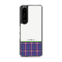 スリムプロテクションケース［ CASEPLAY Tartan Check - Purple ］