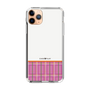 スリムプロテクションケース［ CASEPLAY Tartan Check - Pink ］