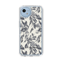 スリムプロテクションケース［ LAGUNAMOON - ボタニカルジャガード - White×Black ］