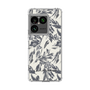 スリムプロテクションケース［ LAGUNAMOON - ボタニカルジャガード - White×Black ］