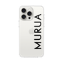スリムプロテクションケース［ MURUA - ロゴ - Black ］