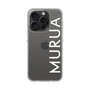 スリムプロテクションケース［ MURUA - ロゴ - White ］