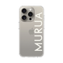 スリムプロテクションケース［ MURUA - ロゴ - White ］