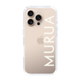スリムプロテクションケース［ MURUA - ロゴ - White ］