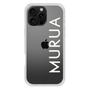 スリムプロテクションケース［ MURUA - ロゴ - White ］