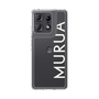 スリムプロテクションケース［ MURUA - ロゴ - White ］