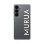 スリムプロテクションケース［ MURUA - ロゴ - White ］