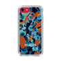 スリムプロテクションケース［ MURUA - アートプリント - Navy × Orange ］