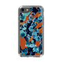 スリムプロテクションケース［ MURUA - アートプリント - Navy × Orange ］