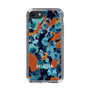 スリムプロテクションケース［ MURUA - アートプリント - Navy × Orange ］