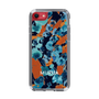 スリムプロテクションケース［ MURUA - アートプリント - Navy × Orange ］