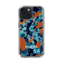スリムプロテクションケース［ MURUA - アートプリント - Black × Orange ］
